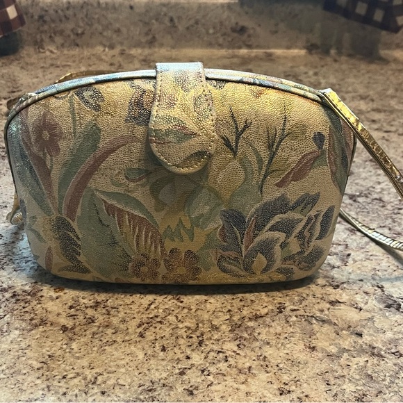 Vintage crossbody flower clutch handbag - Picture 1 of 8